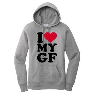 I Love My GF Girlfriend Women's Pullover Hoodie