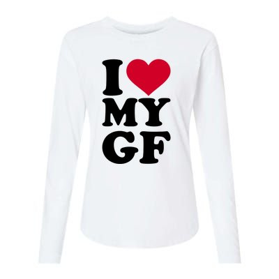 I Love My GF Girlfriend Womens Cotton Relaxed Long Sleeve T-Shirt