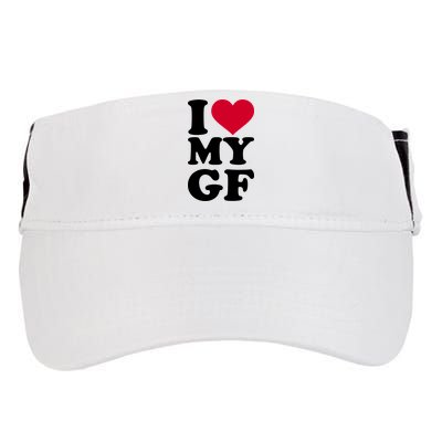 I Love My GF Girlfriend Adult Drive Performance Visor