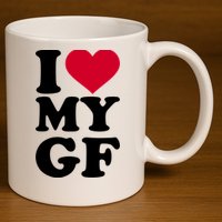I Love My GF Girlfriend 11oz C Handle Ceramic Mug