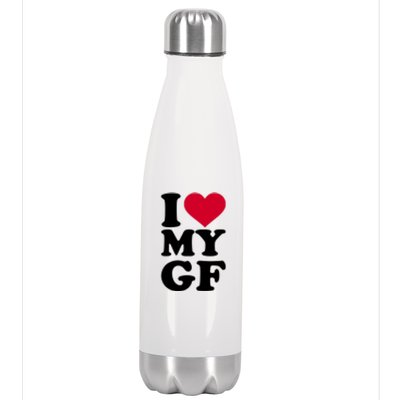 I Love My GF Girlfriend Stainless Steel Insulated Water Bottle