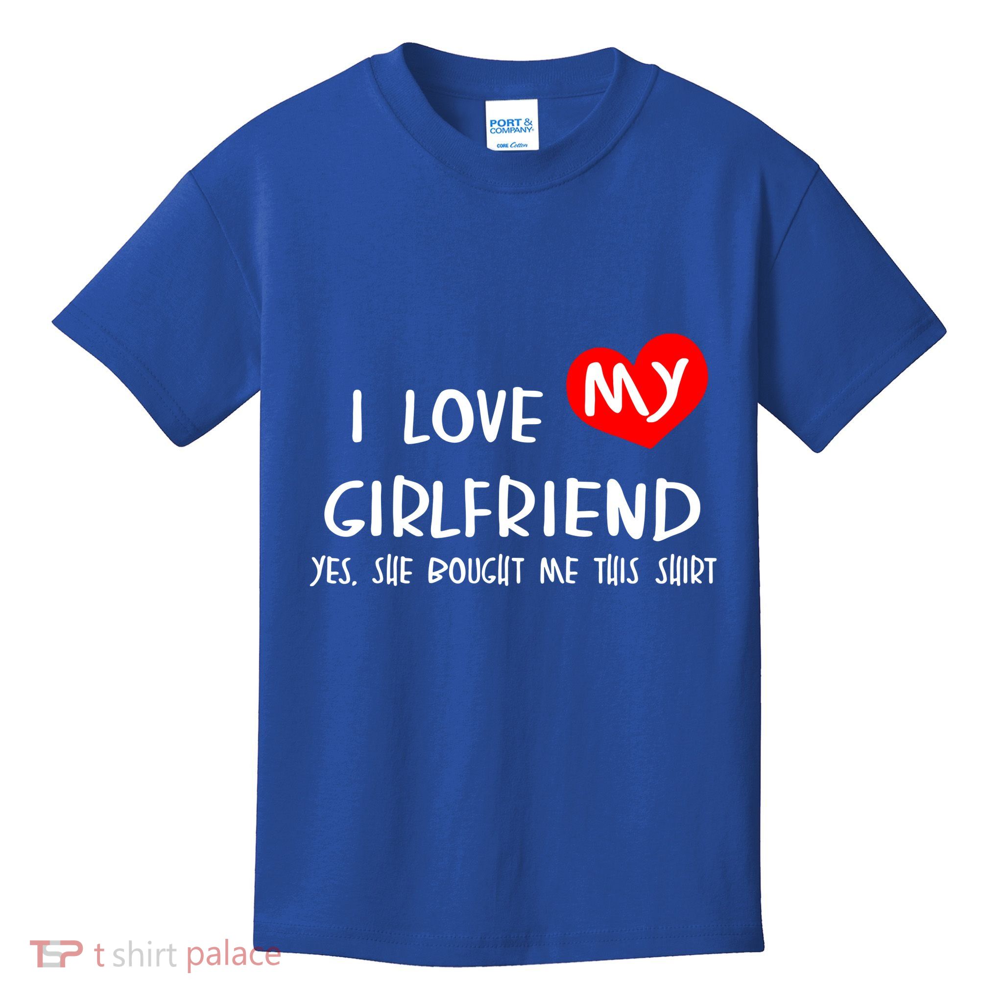 I Love My Girlfriend Kids T-Shirt