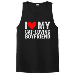 I Love My Catloving Boyfriend Funny Girlfriend Valentines PosiCharge Competitor Tank