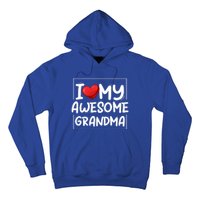 I Love My Awesome Grandma Valentines Day Matching Couple I Gift Hoodie