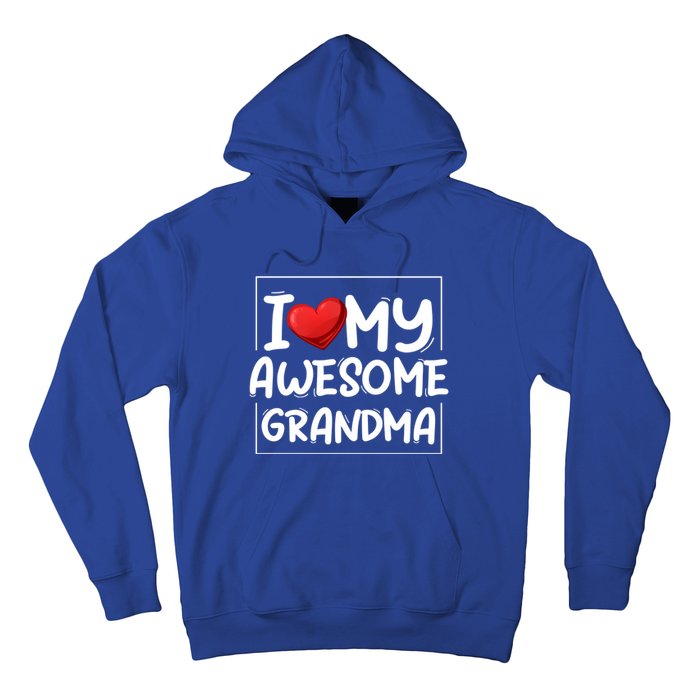 I Love My Awesome Grandma Valentines Day Matching Couple I Gift Hoodie