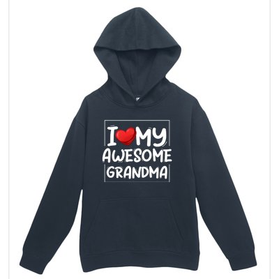 I Love My Awesome Grandma Valentines Day Matching Couple I Gift Urban Pullover Hoodie