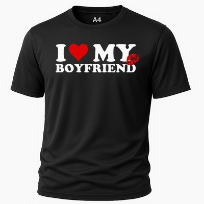 I Love My Boyfriend Sweatpants On Butt Love My Sweatpants Cooling Performance Crew T-Shirt