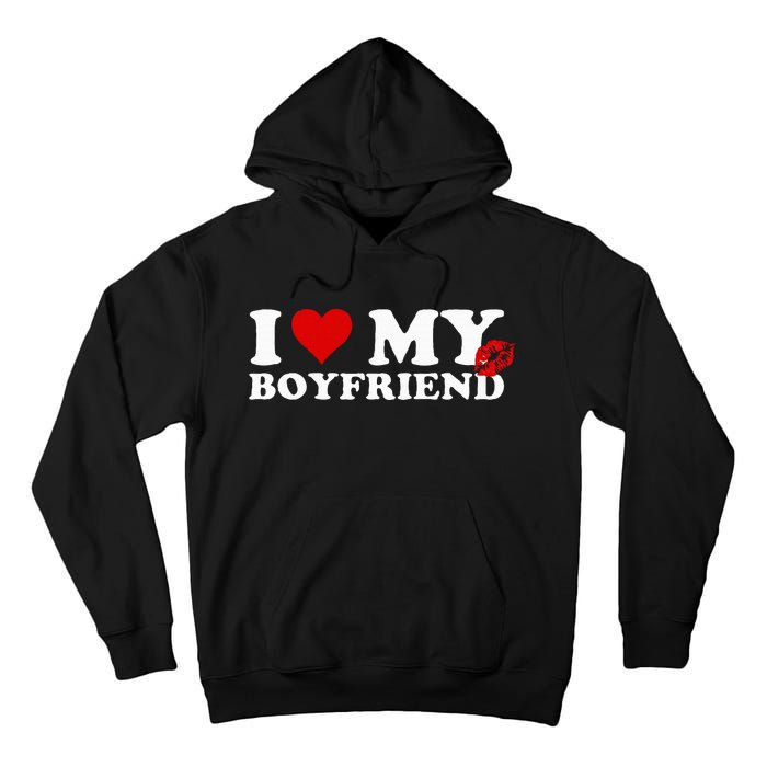 I Love My Boyfriend Sweatpants On Butt Love My Sweatpants Tall Hoodie