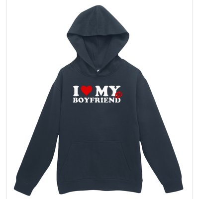 I Love My Boyfriend Sweatpants On Butt Love My Sweatpants Urban Pullover Hoodie