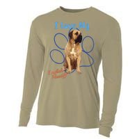 I Love My English Mastiff Best Dog Lover Paw Funny Gift! Cooling Performance Long Sleeve Crew