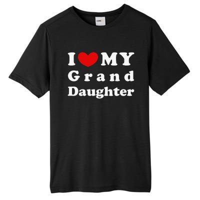 I Love My Granddaughter I Heart My Granddaughter Tall Fusion ChromaSoft Performance T-Shirt