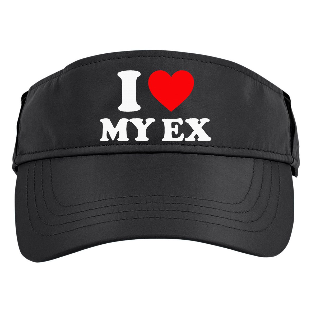 I Love My Ex I Heart My Ex Adult Drive Performance Visor