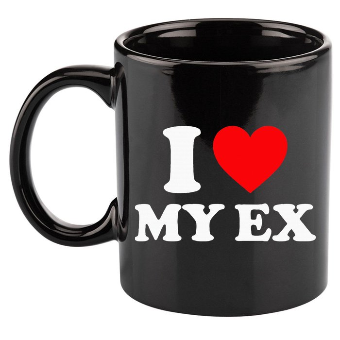I Love My Ex I Heart My Ex 11oz C Handle Ceramic Mug