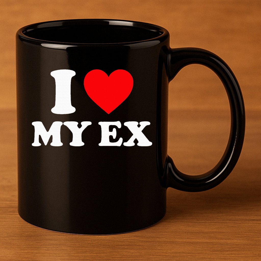 I Love My Ex I Heart My Ex 11oz C Handle Ceramic Mug