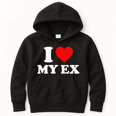 I Love My Ex I Heart My Ex Kids Hoodie