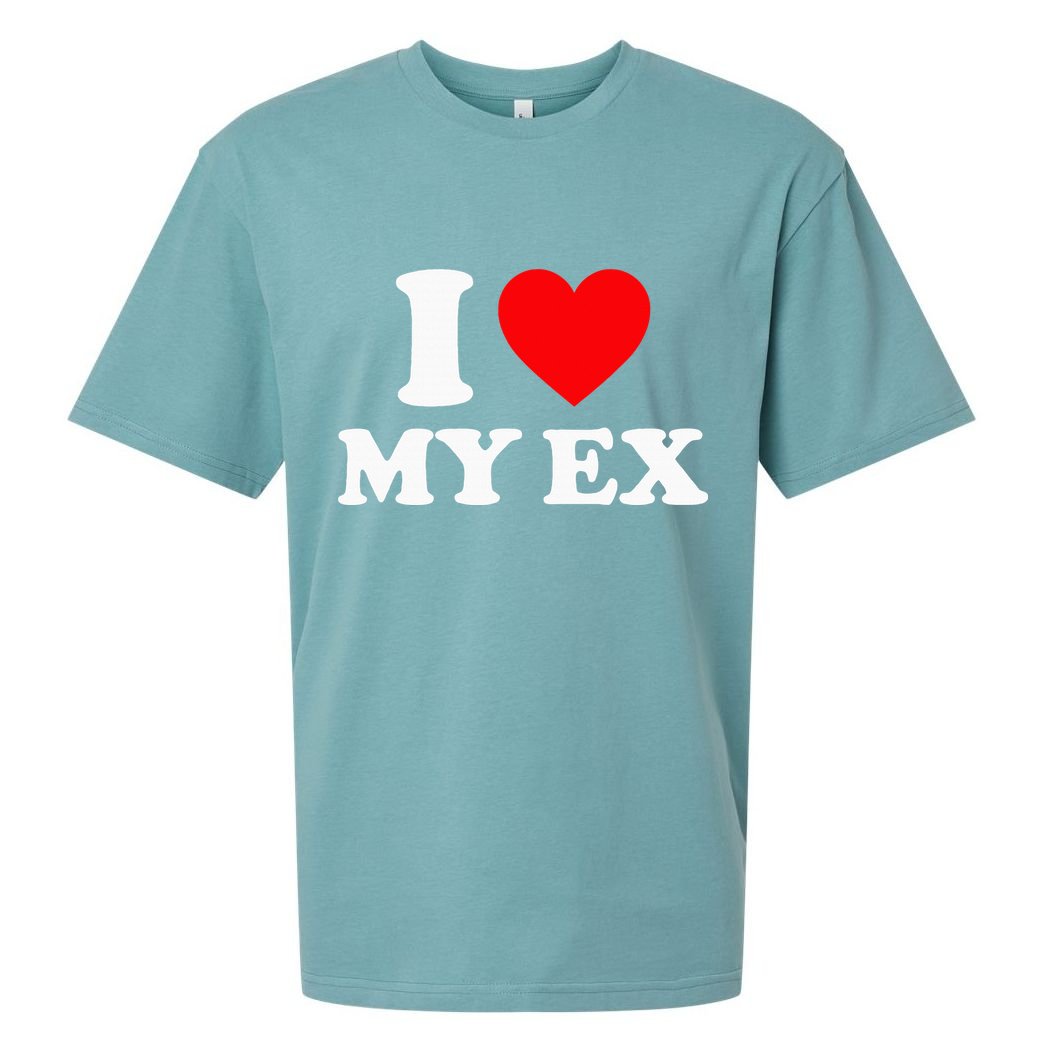 I Love My Ex I Heart My Ex Sueded Cloud Jersey T-Shirt