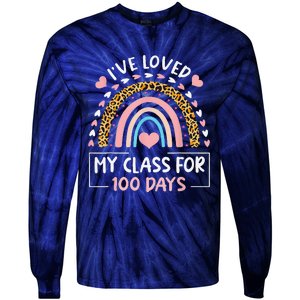 IVe Loved My Class For 100 Days Of School Valentine Day Tie-Dye Long Sleeve Shirt