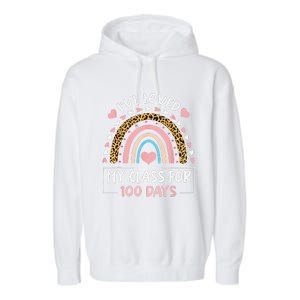 IVe Loved My Class For 100 Days Of School Valentine Day Garment-Dyed Fleece Hoodie