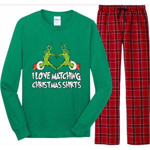 I Love Matching Christmas S.H.I.R.T.S But I Dont Couples Xmas Long Sleeve Pajama Set