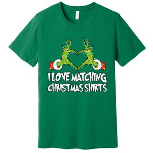 I Love Matching Christmas S.H.I.R.T.S But I Dont Couples Xmas Premium T-Shirt