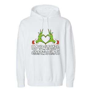 I Love Matching Christmas S.H.I.R.T.S But I Dont Couples Xmas Garment-Dyed Fleece Hoodie