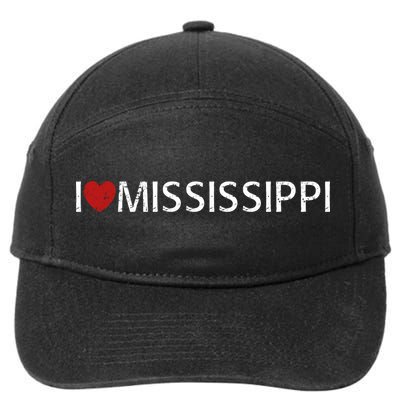 I Love Mississippi 7-Panel Snapback Hat