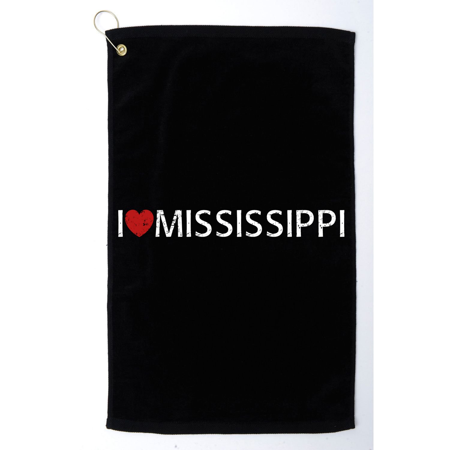 I Love Mississippi Golf Towel