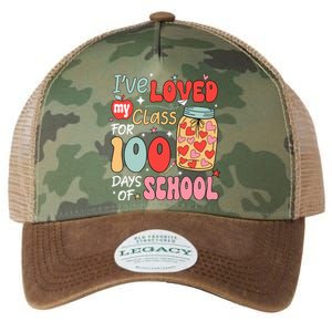 IVe Loved My Class For 100 Days School Teacher Legacy Tie Dye Trucker Hat