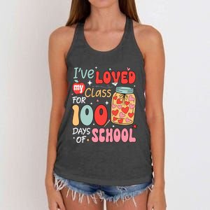 IVe Loved My Class For 100 Days School Teacher Women's Knotted Racerback Tank