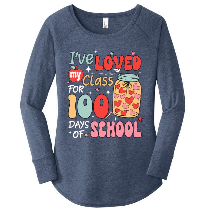 IVe Loved My Class For 100 Days School Teacher Women's Perfect Tri Tunic Long Sleeve Shirt