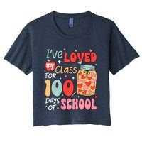 IVe Loved My Class For 100 Days School Teacher Women's Crop Top Tee