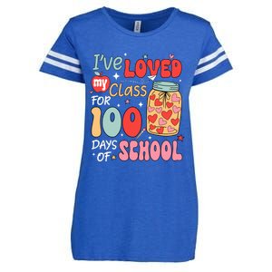 IVe Loved My Class For 100 Days School Teacher Enza Ladies Jersey Football T-Shirt