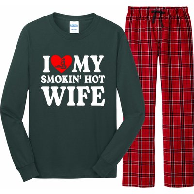 I Love My Smokin Hot Wife Long Sleeve Pajama Set