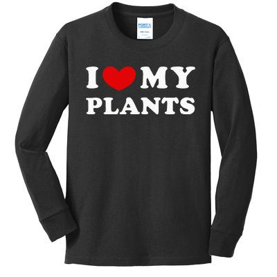 I Love My Plants Kids Long Sleeve Shirt