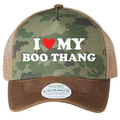 I Love My Boo Thang I Heart Boo Thang Legacy Tie Dye Trucker Hat