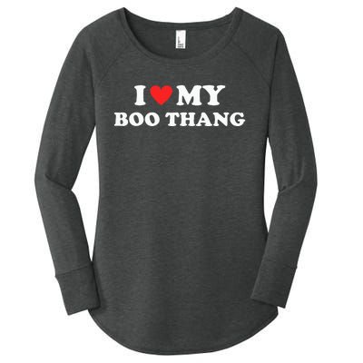 I Love My Boo Thang I Heart Boo Thang Women's Perfect Tri Tunic Long Sleeve Shirt