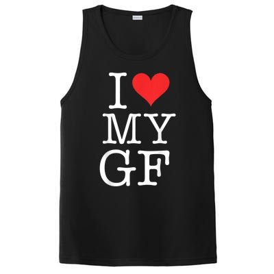 I Love My GF. Valentines Day PosiCharge Competitor Tank