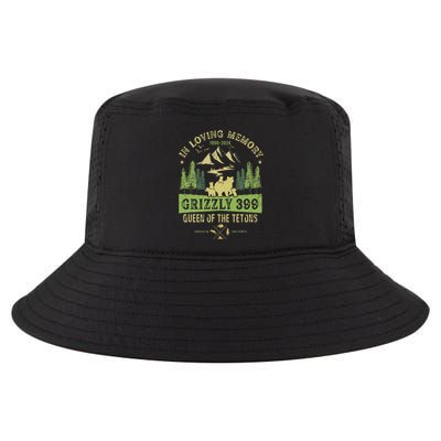 In Loving Memory Grizzly 399 Queen Of Tetons National Park Cool Comfort Performance Bucket Hat