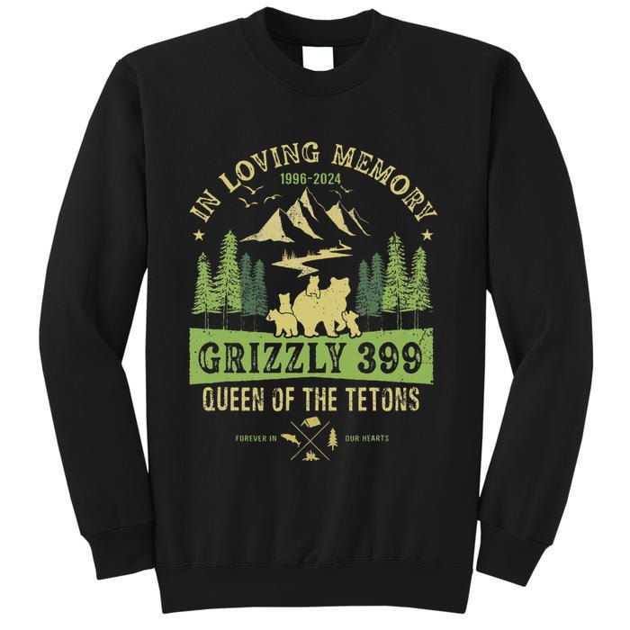In Loving Memory Grizzly 399 Queen Of Tetons National Park Sweatshirt