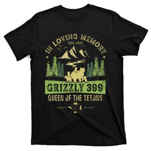 In Loving Memory Grizzly 399 Queen Of Tetons National Park T-Shirt