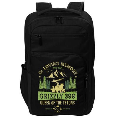In Loving Memory Grizzly 399 Queen Of Tetons National Park Impact Tech Backpack