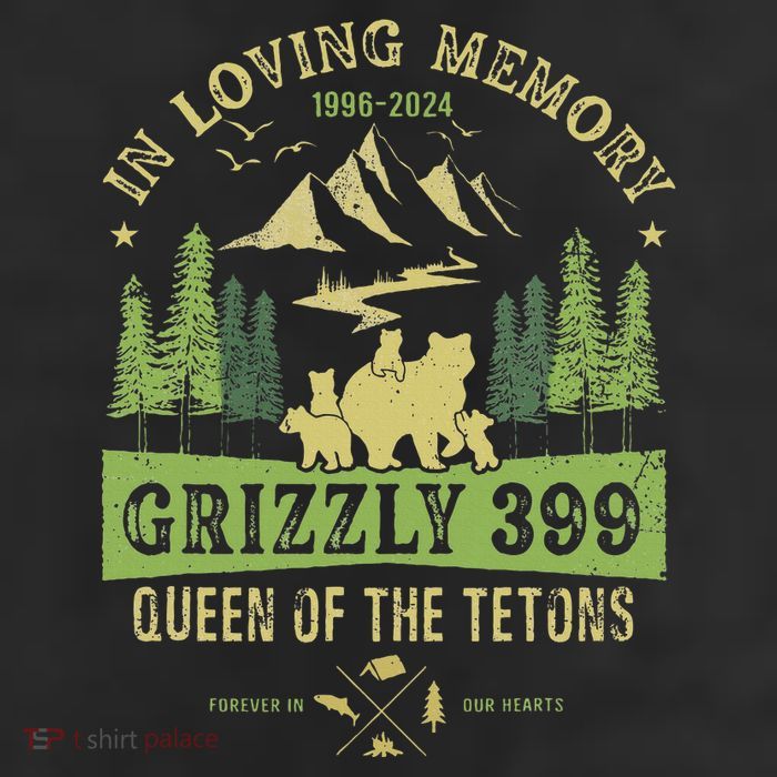 In Loving Memory Grizzly 399 Queen Of Tetons National Park Adult Drive Performance Visor