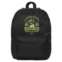 In Loving Memory Grizzly 399 Queen Of Tetons National Park 16 in Basic Backpack