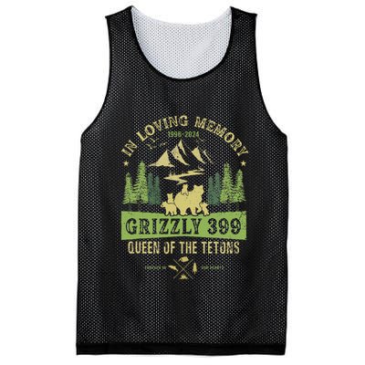 In Loving Memory Grizzly 399 Queen Of Tetons National Park Mesh Reversible Basketball Jersey Tank