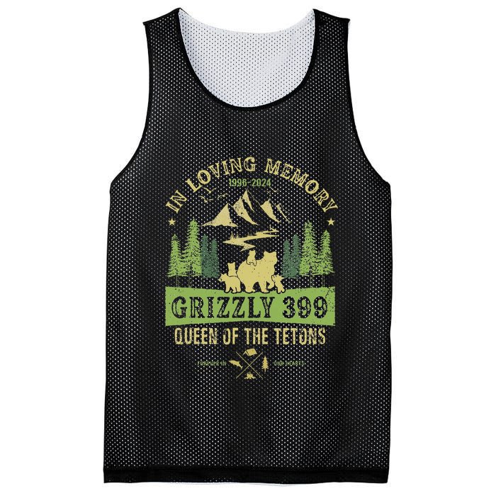 In Loving Memory Grizzly 399 Queen Of Tetons National Park Mesh Reversible Basketball Jersey Tank