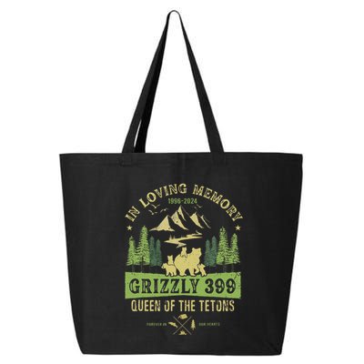 In Loving Memory Grizzly 399 Queen Of Tetons National Park 25L Jumbo Tote
