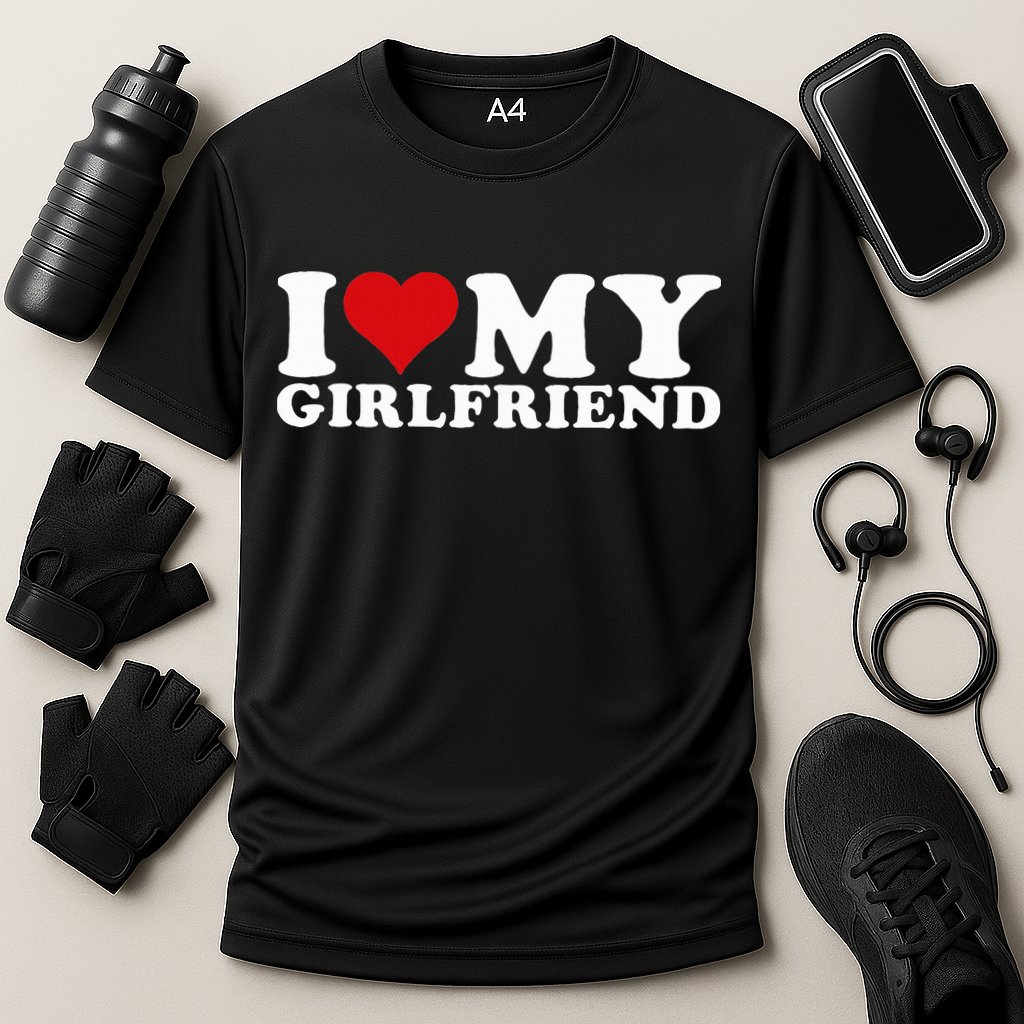 I Love My Girlfriend Gf I Heart My Girlfriend GF Cooling Performance Crew T-Shirt
