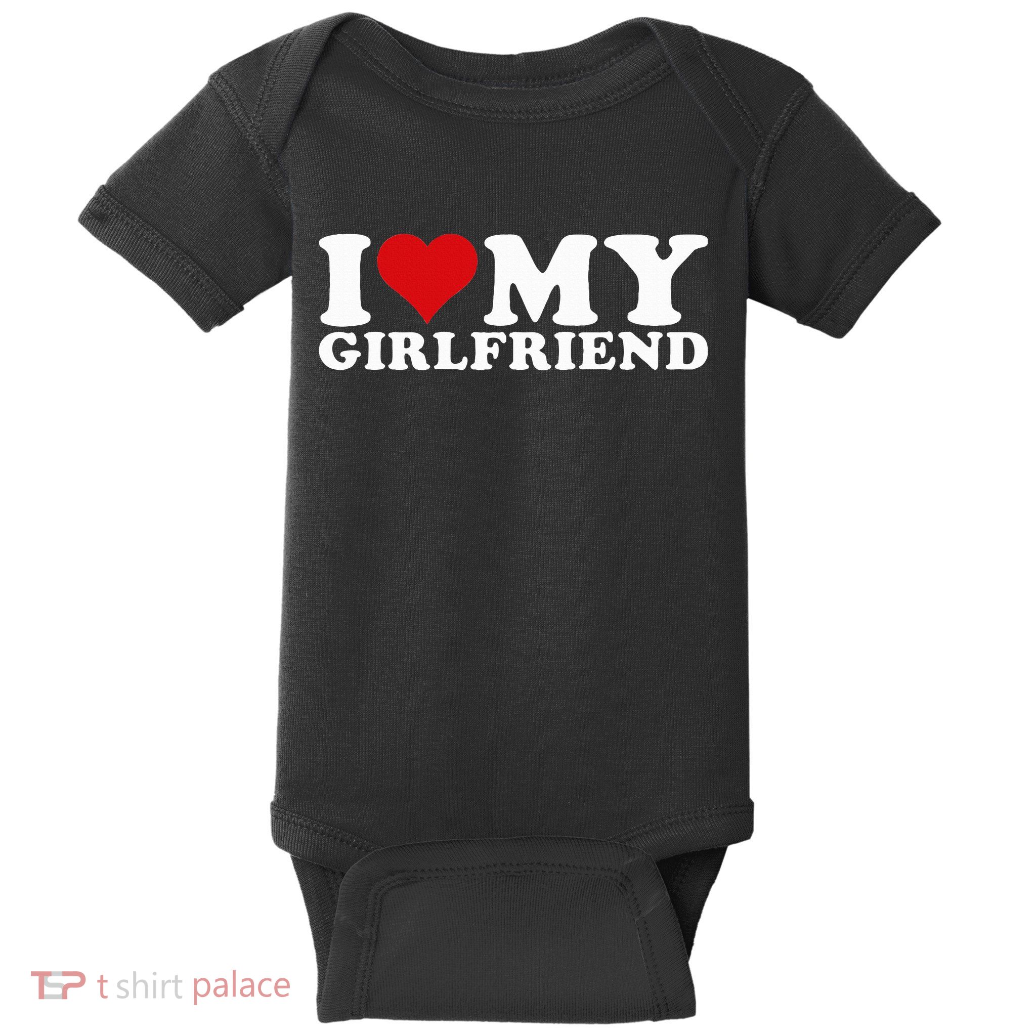 I Love My Girlfriend Gf I Heart My Girlfriend GF Baby Bodysuit