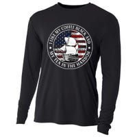 I Like My Coffee Black And My Tea In The Harbor Us History Cooling Performance Long Sleeve Crew