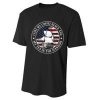 I Like My Coffee Black And My Tea In The Harbor Us History Performance Sprint T-Shirt